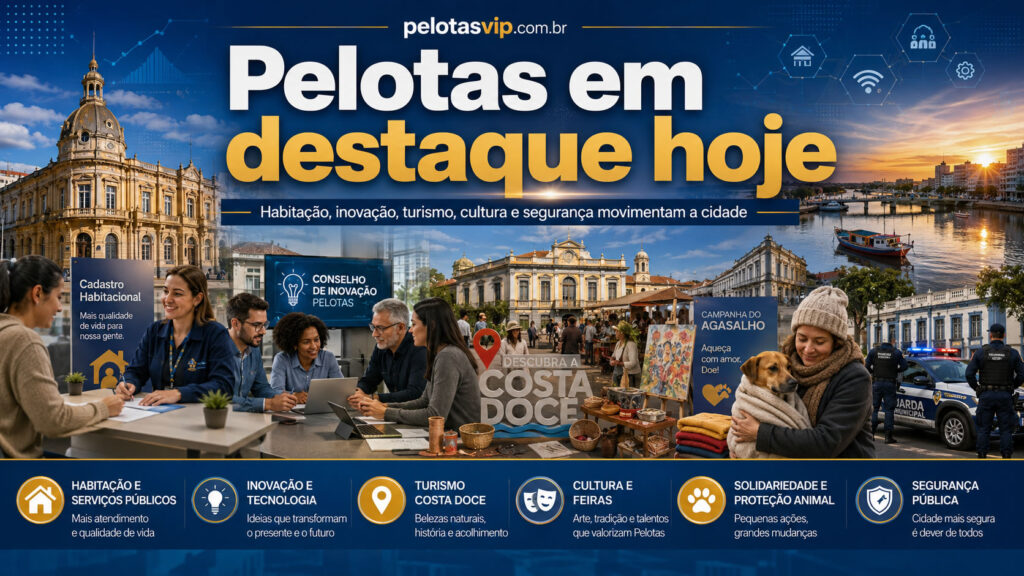 Pelotas tem dia marcado por anúncios em habitação, inovação, turismo, cultura e segurança